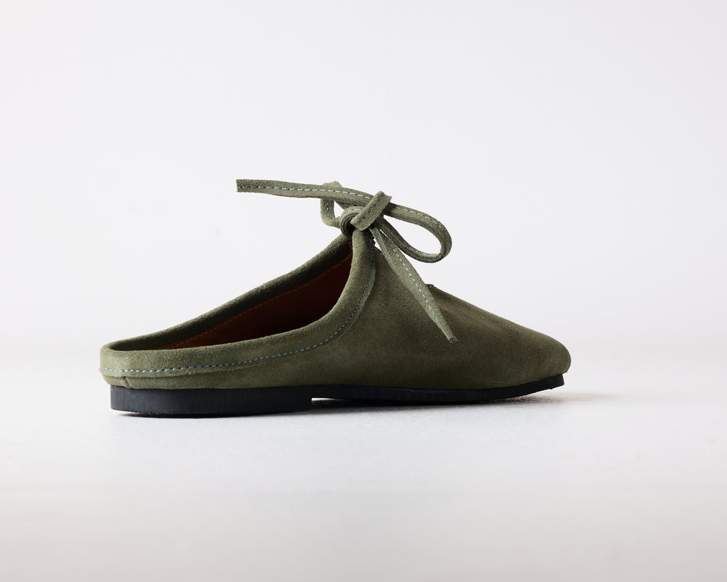 Quin Suede Mule Khaki