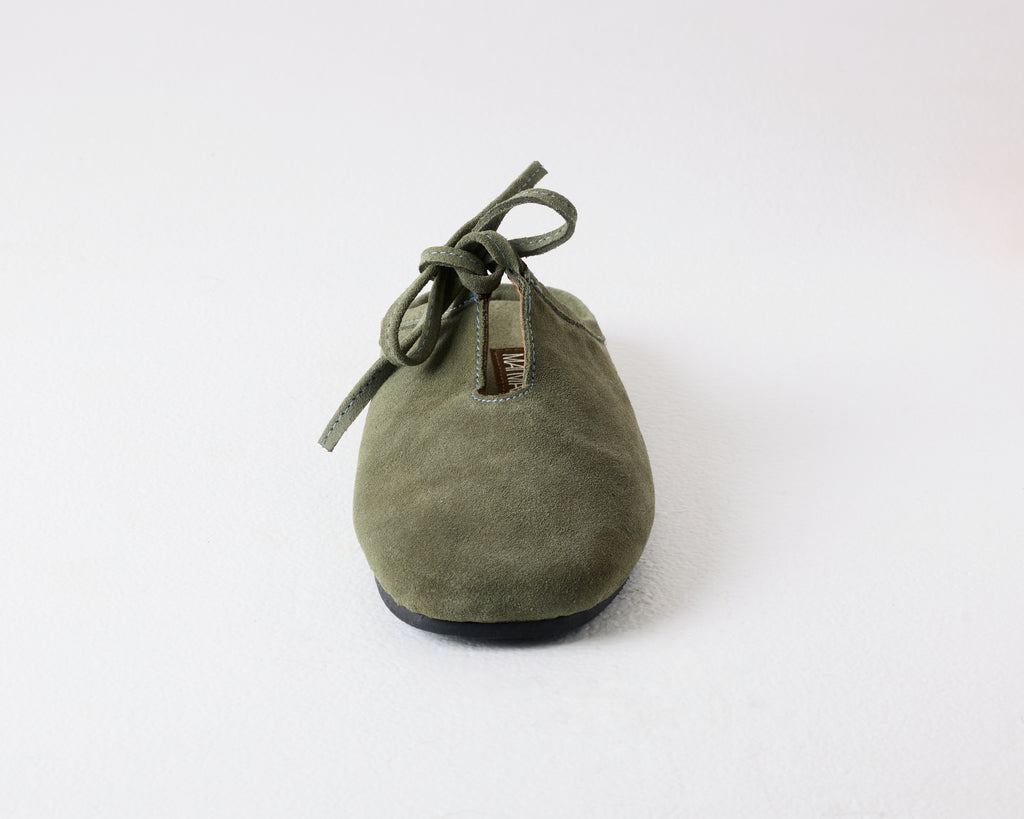 Quin Suede Mule Khaki