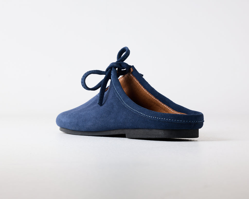 Quin Suede Mule Denim Blue
