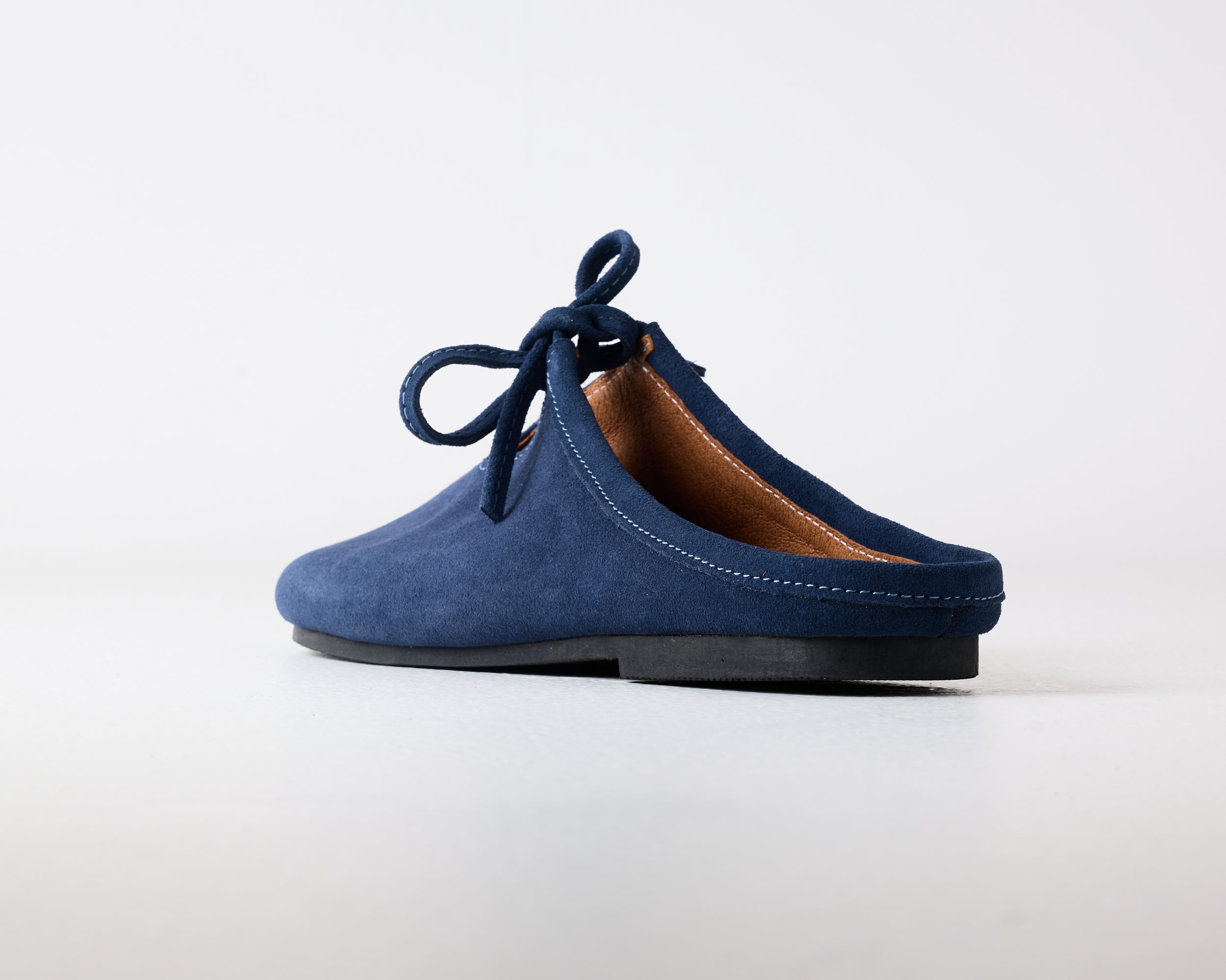 Quin Suede Mule Denim Blue