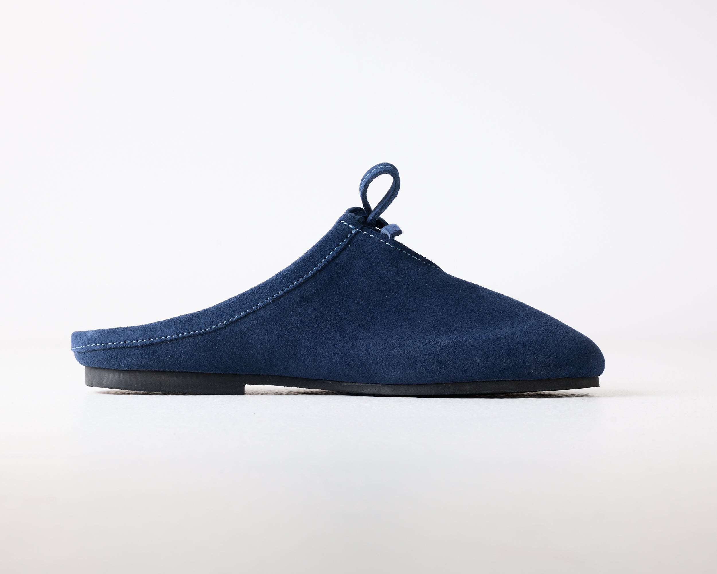 Quin Suede Mule Denim Blue
