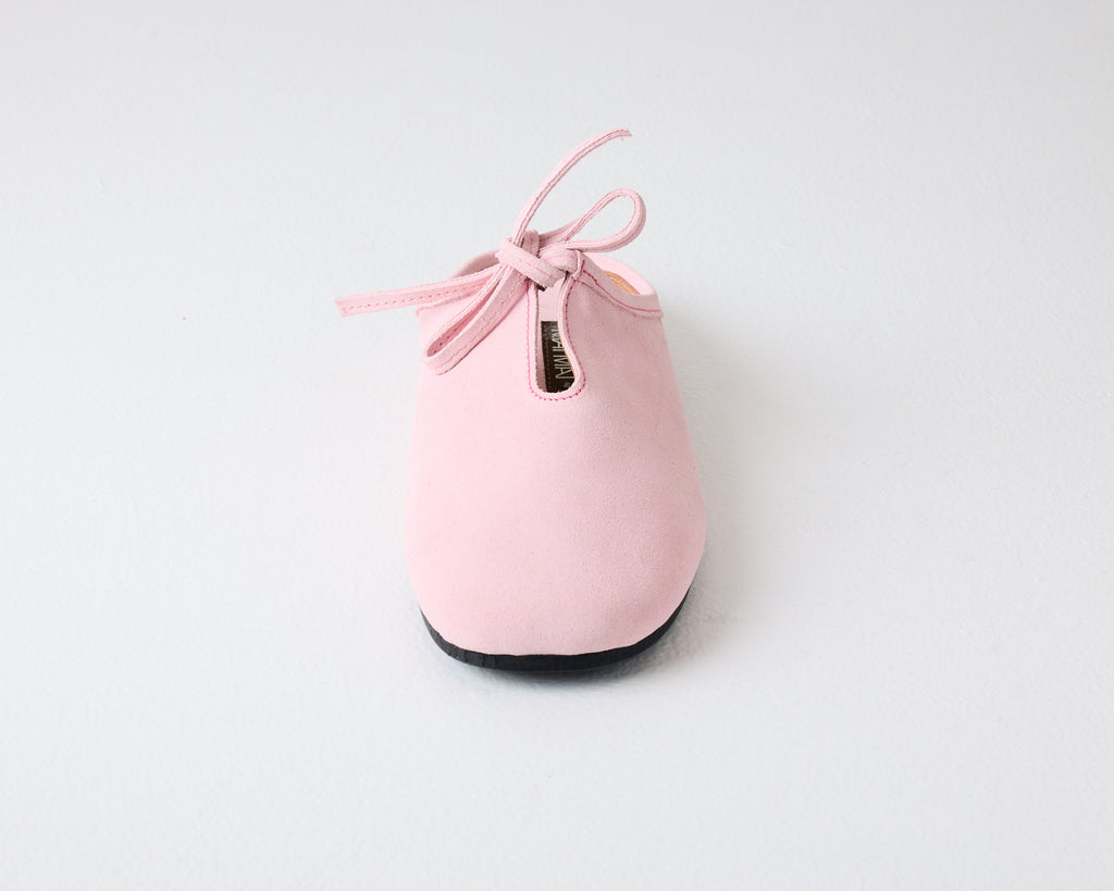 Quin Suede Mule Pink Frosted Rose