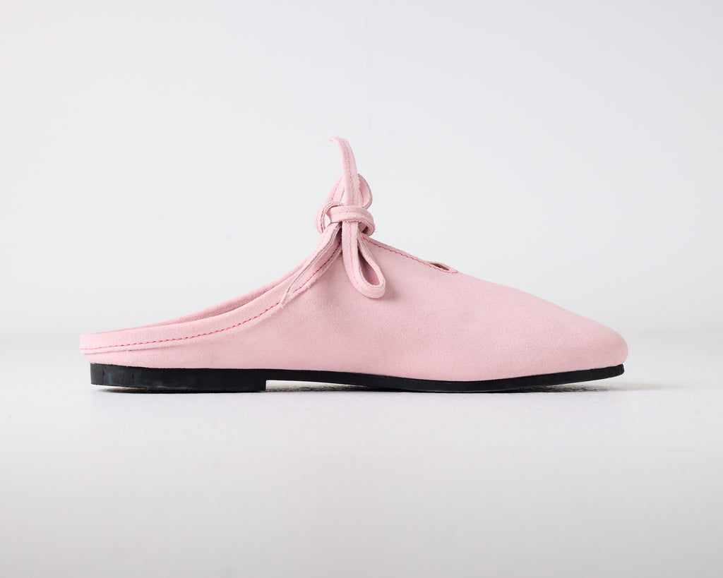 Quin Suede Mule Pink Frosted Rose