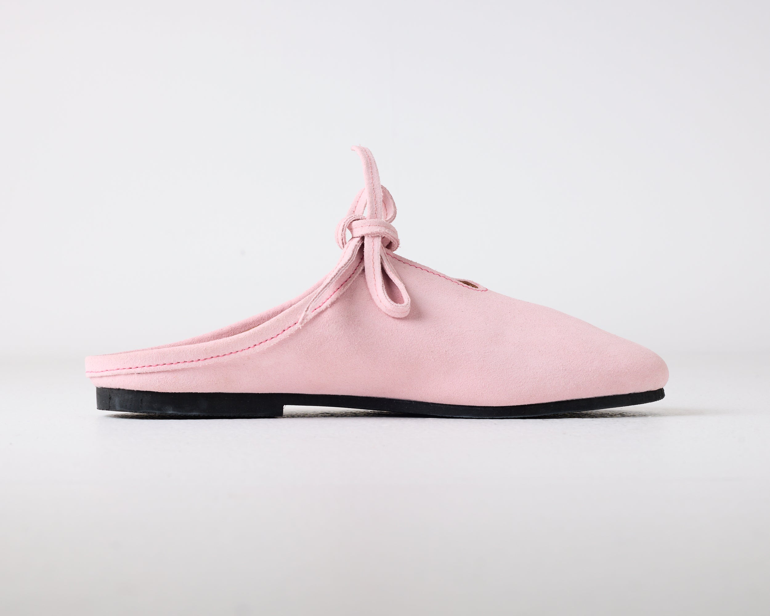 Quin Suede Mule Pink Frosted Rose