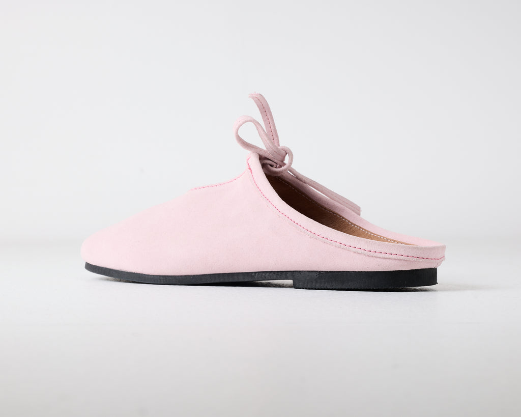 Quin Suede Mule Pink Frosted Rose