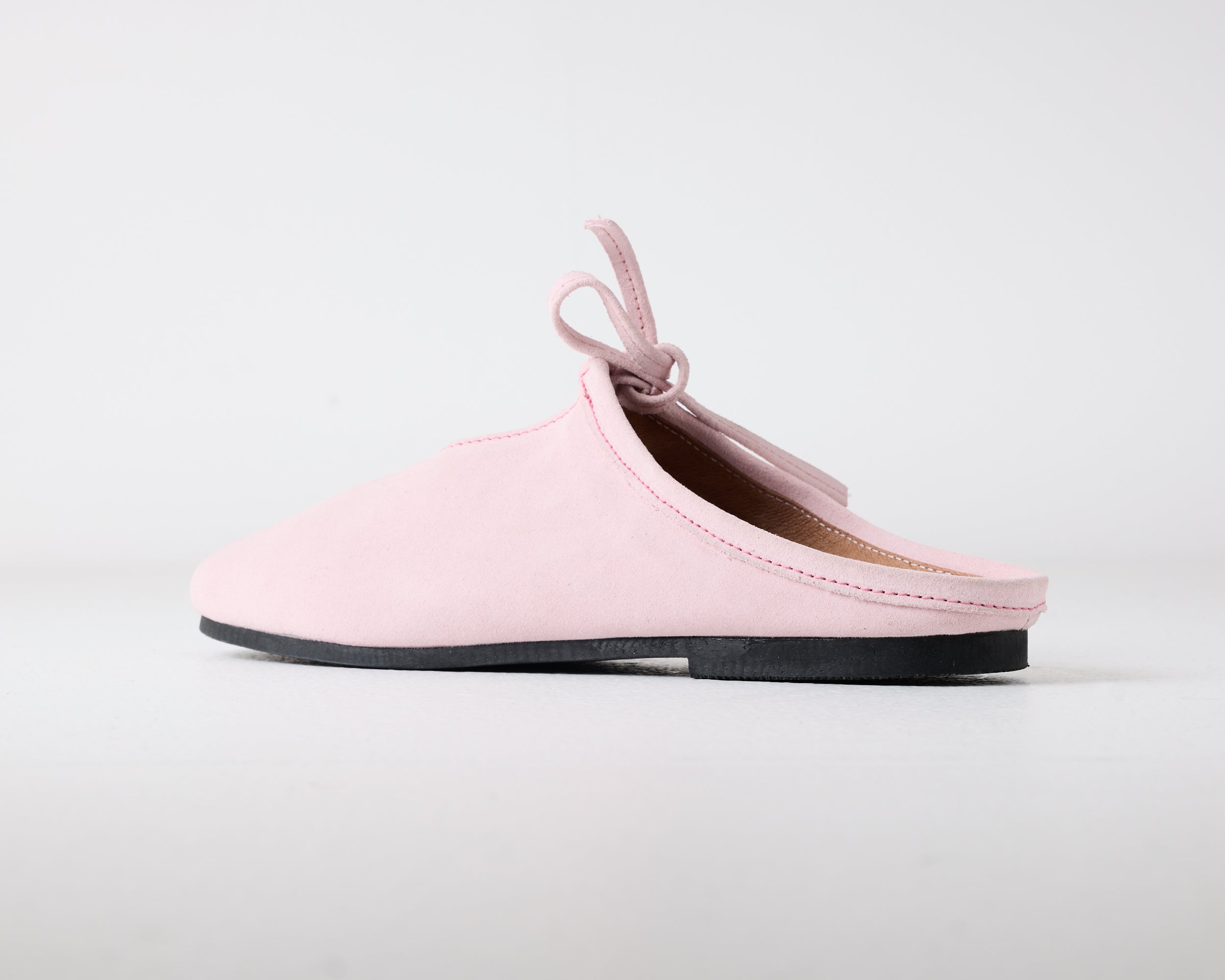Quin Suede Mule Pink Frosted Rose
