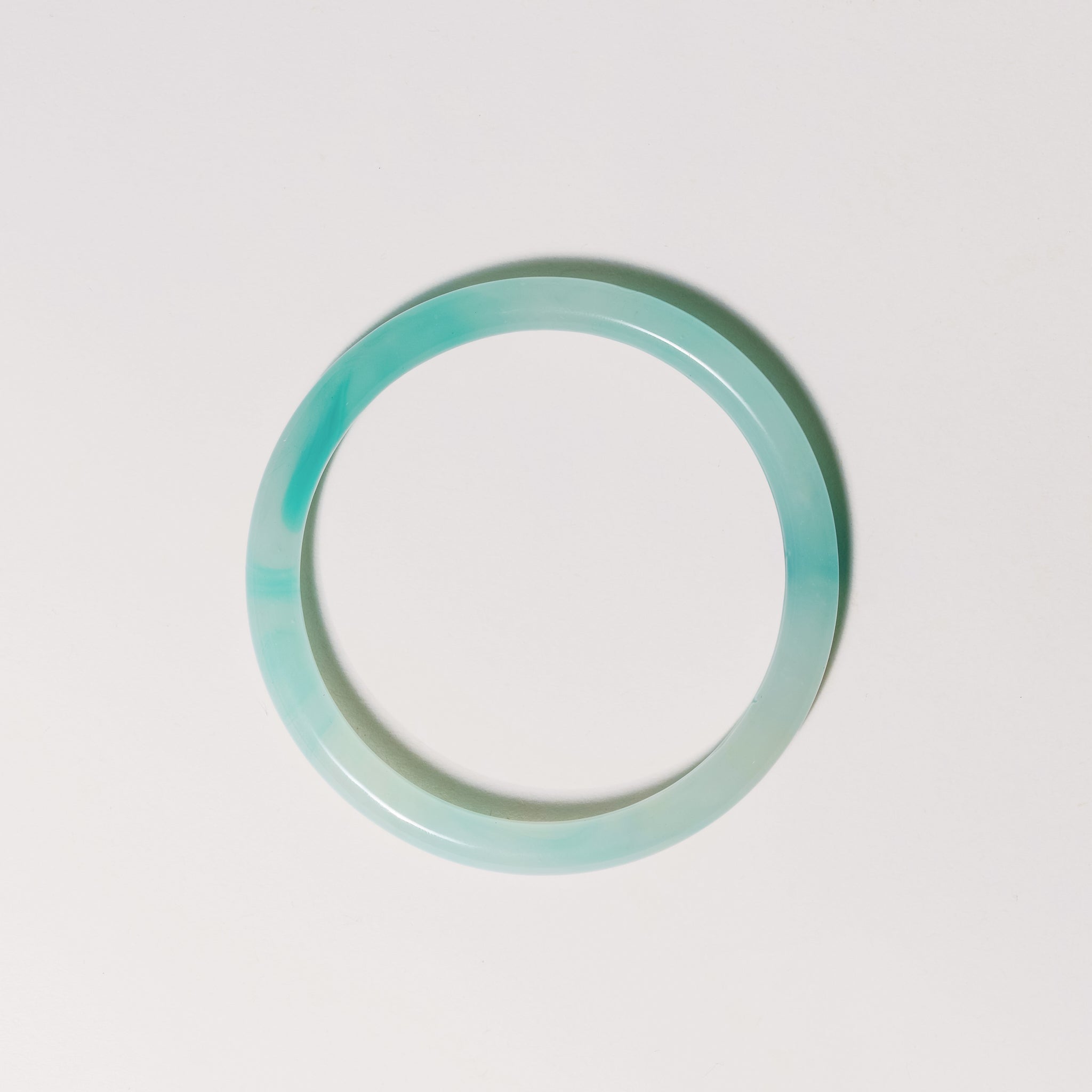 Vani Glass Bangle Turquoise Pearl 8mm