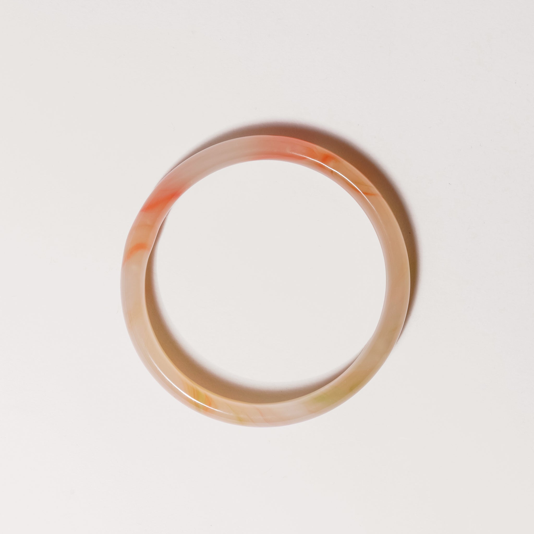 Vani Glass Bangle Scarlet Pearl 10mm